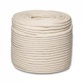 Веревка хлопчатобумажная ХБ 3-прядн.d. 10 мм в отр. по 44 м