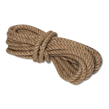 Канат джутовый ДТ тросовой свивки d.   8 мм в отрезках по 50 м