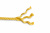 Канат джутовый ДТ тросовой свивки d.   8 мм желтый в отрезках по 15 м (ЦН)